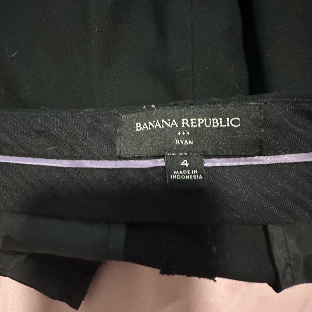 Banana Republic Black Straight Leg Women's Pants - Picture 2 of 4